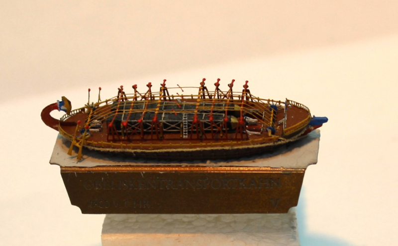 Barge for obelisk "Königin "Hatschepsut" (1 p.) -1800 Heinrich Modelle H 8 V - no shipping - only collection in shop!